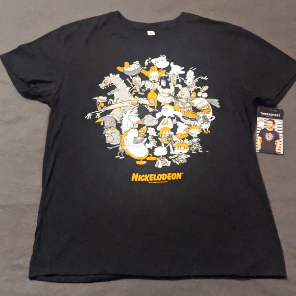 NICKELODEON CARTOON GRAPHICS TEE THREADFAST APPAREL MEN'S - Picture 3 of 5